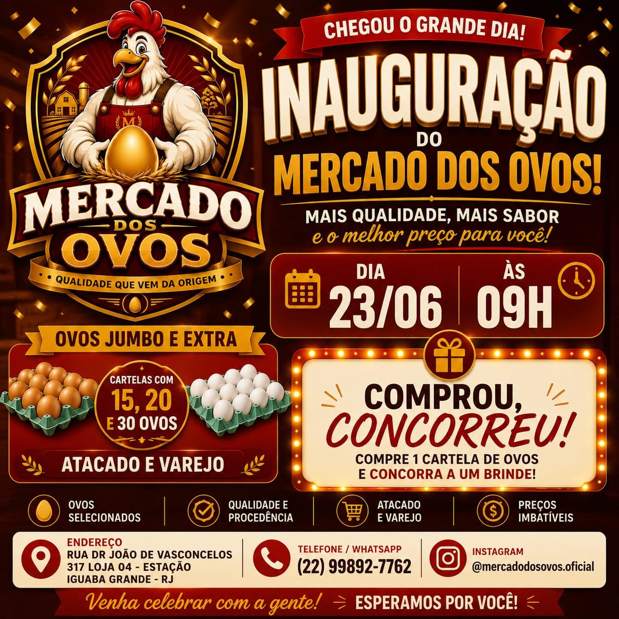 Venha celebrar com a gente